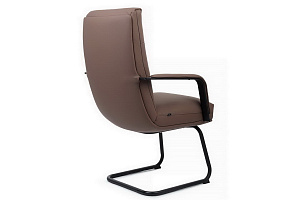 Конференц-кресло RV Chair OTTO CV-P001BS Коричневая экокожа фото