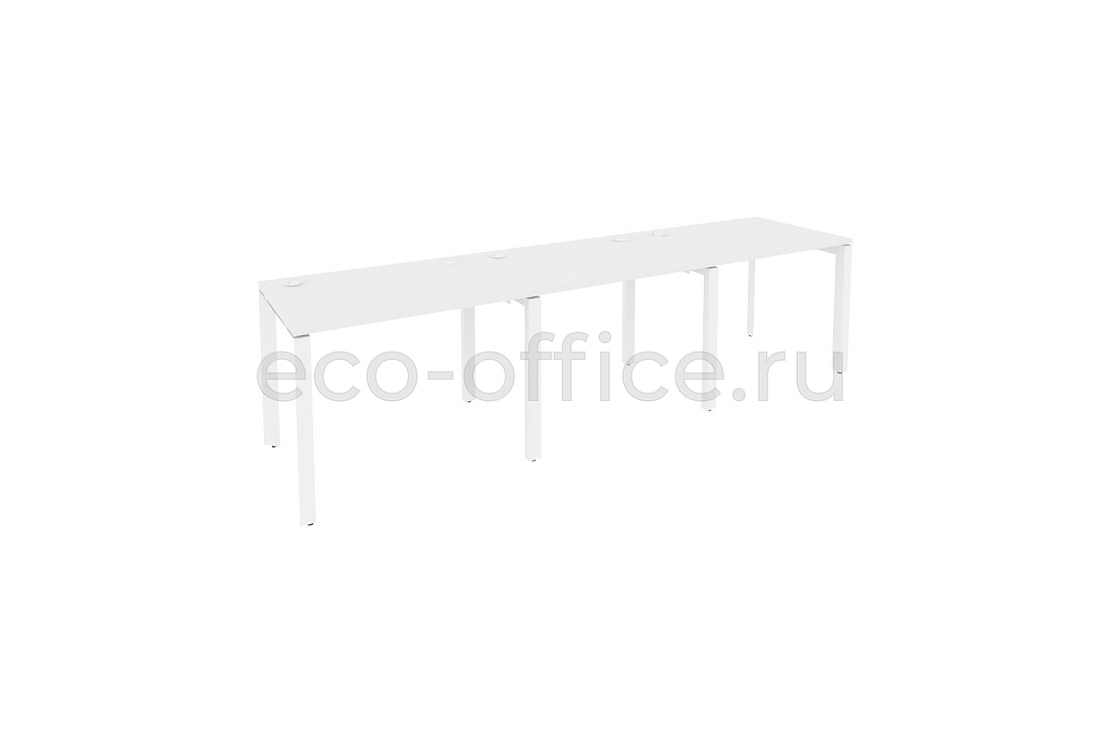 Рабочая станция на П-образном м/к ONIX O.MP-RS-3.1.7 Белый Бриллиант / Белый металл  купить в Воронеже