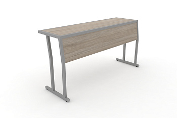 Стол учебный трехместный с царгой DESK DK-1500SP Дуб Аттик / Серый Металл купить в Воронеже