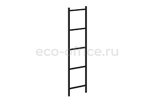 Стойка переходная проходная (3 ниши / 4 ниши) LOFT VR.L-SL.SPP-3.4 Черный металл фото
